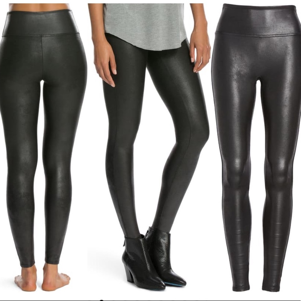Spanx Faux Leather Legging Size Medium